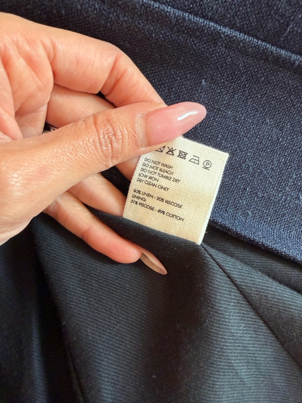 JACQUEMUS Navy Linen Blazer (34) - Picture 10 of 15